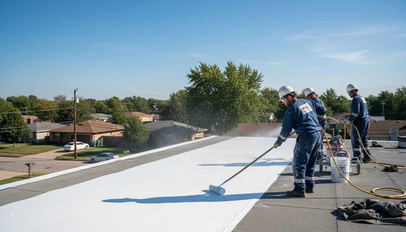 Commercial roof coating in Wilmington, MA near me